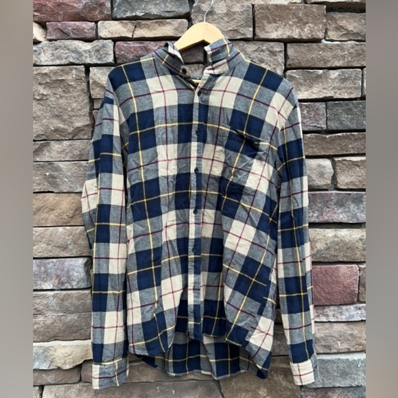 Other - Flannel; tan and navy